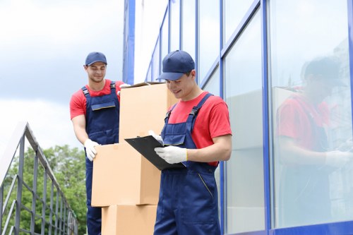 Commercial moving team planning an office relocation in Catford