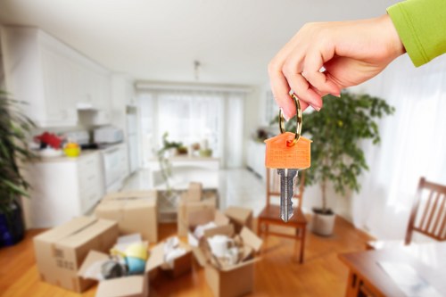 Household moving team planning a home move in Catford
