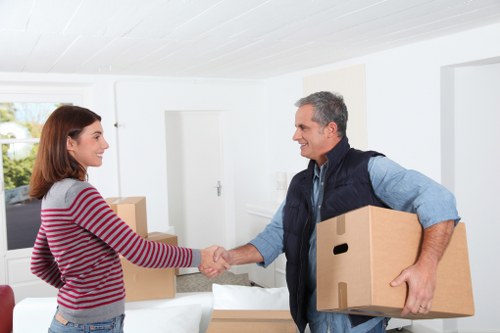 Loading furniture into a van for a Catford delivery