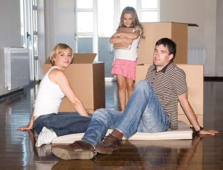 Prepared moving boxes and furniture for a Catford local move